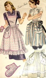 2295 1948  HALF OR FULL POCKET APRON, MITT PATTERN ONE SZ